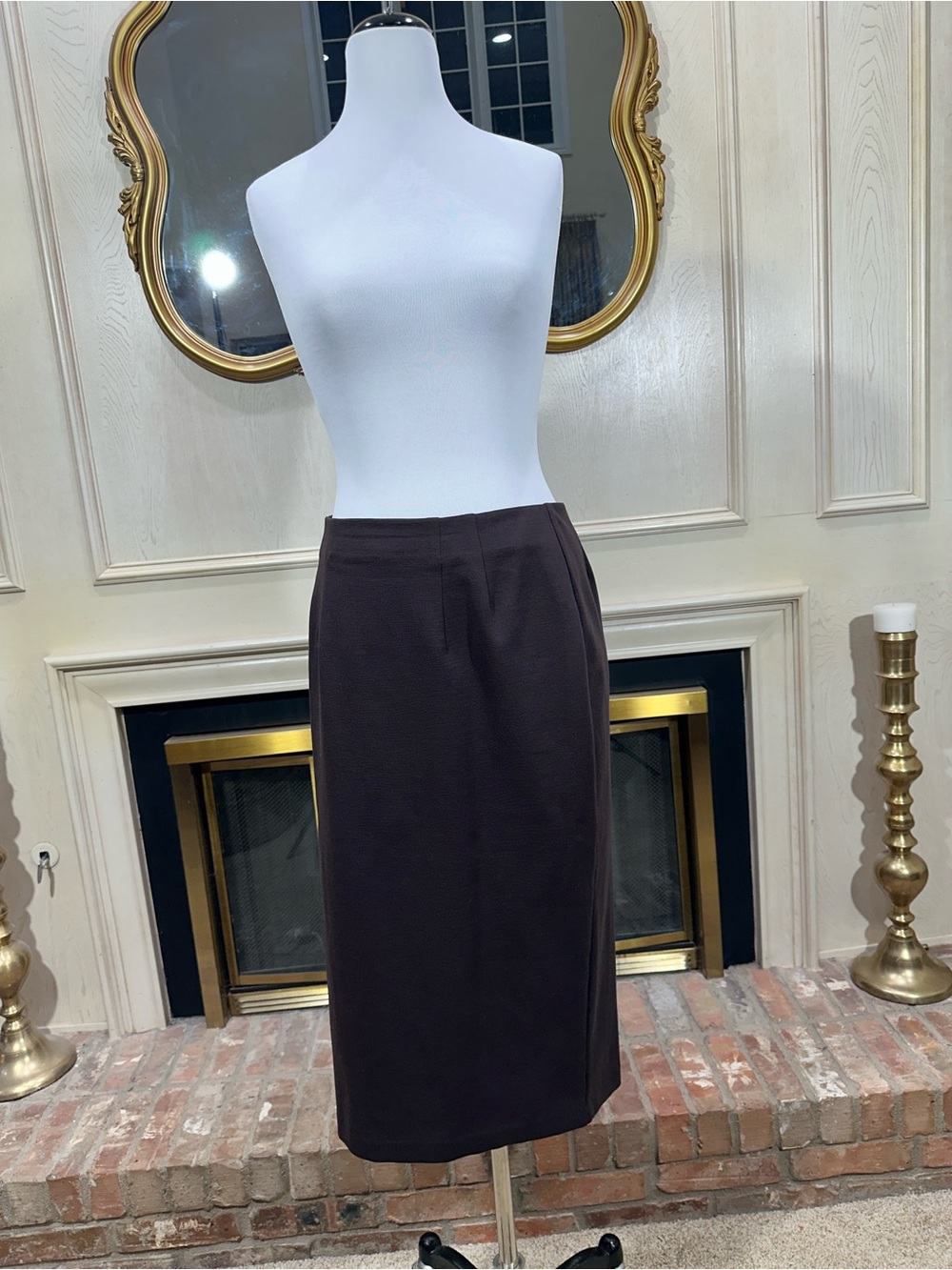 Eileen Fisher Skirt Size M Quiet Luxury Corporate Sleek